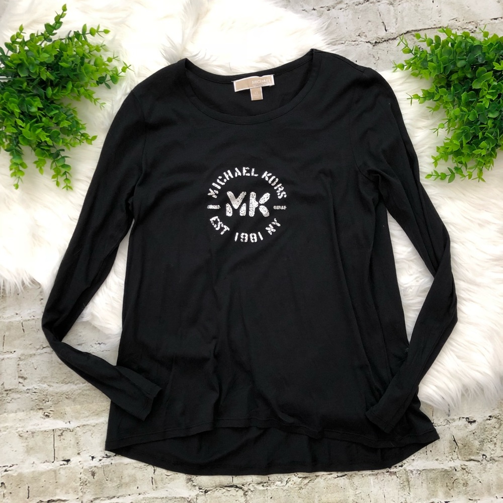 Michael Kors Long Sleeve Hi Low Shirt - Picture 1 of 5